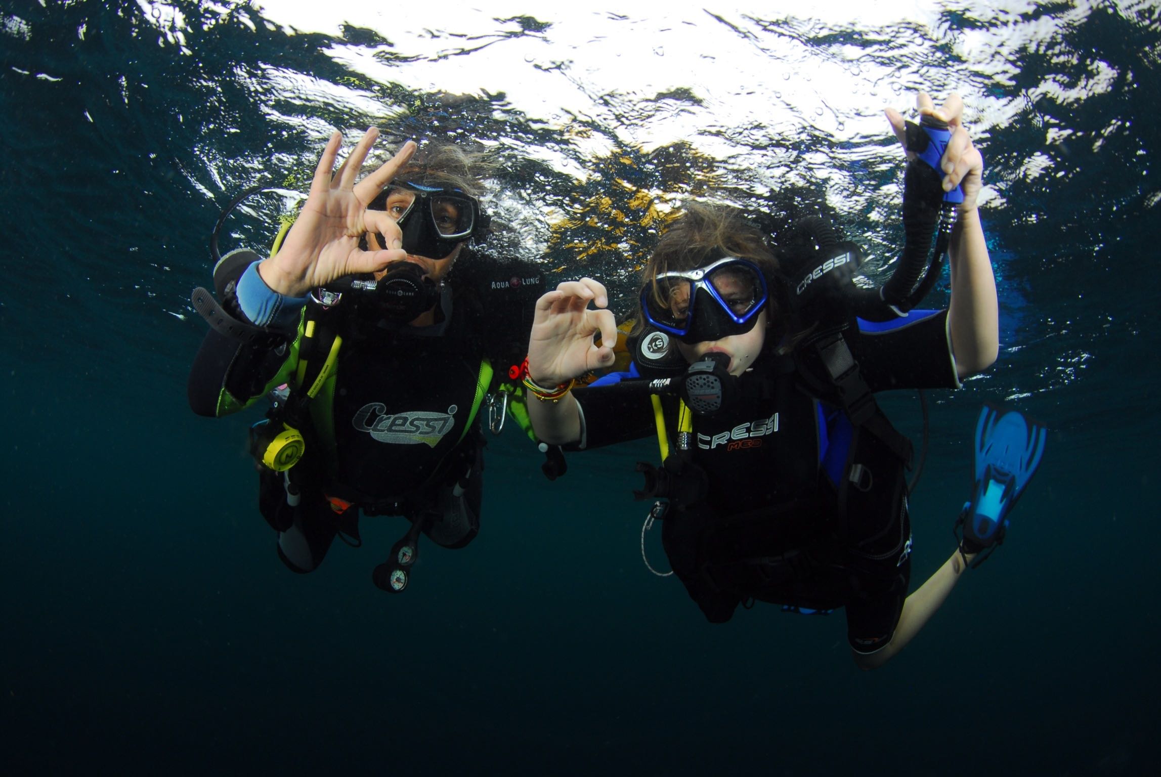 PADI Bubblemaker course student can dive until max. 2 meter