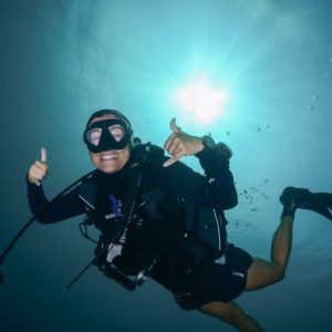 Happy diver with Andaman Dive Adventure Lanta